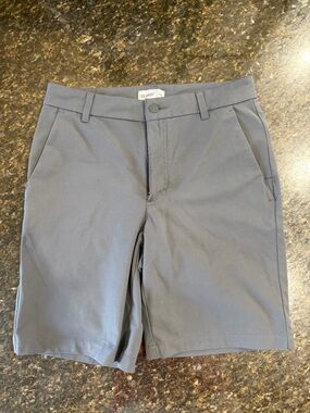 URST Men's Slate Gray Flat-Front Performance Shorts